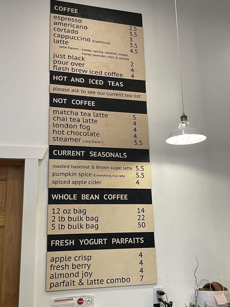 Euphoria Coffee - West Union, IA menu_pic