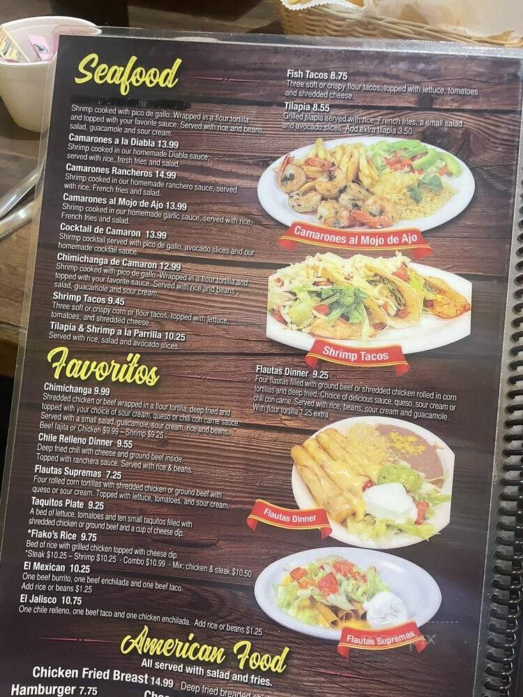 Flako's Mexican Restaurant - Rocky Face, GA menu_pic
