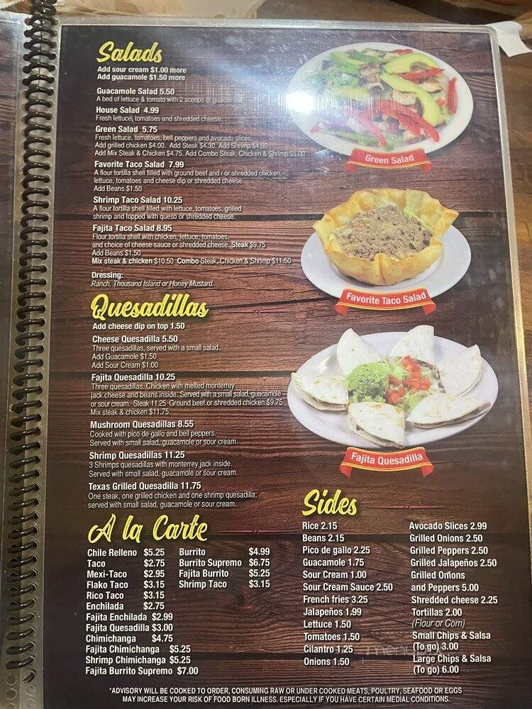 Flako's Mexican Restaurant - Rocky Face, GA menu_pic