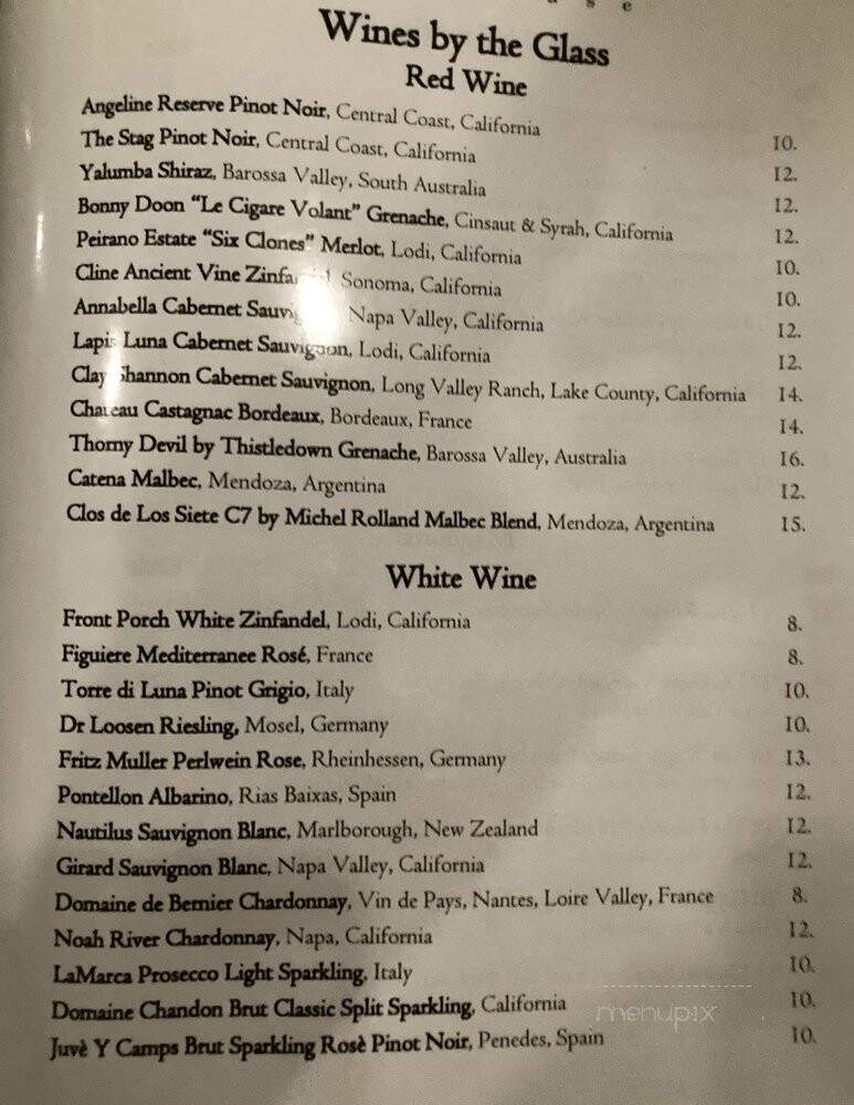 Frankie Rowland's - Salem, VA menu_pic