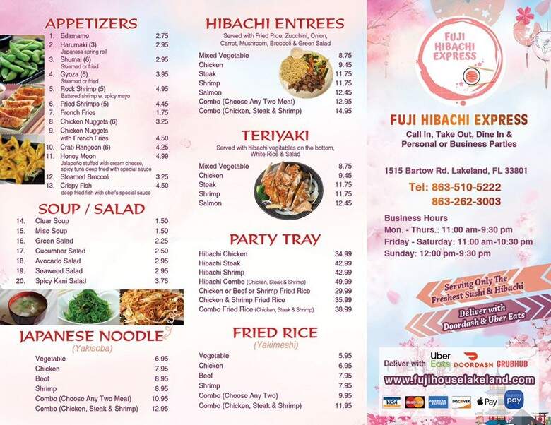 Fuji Hibach Express - Lakeland, FL menu_pic