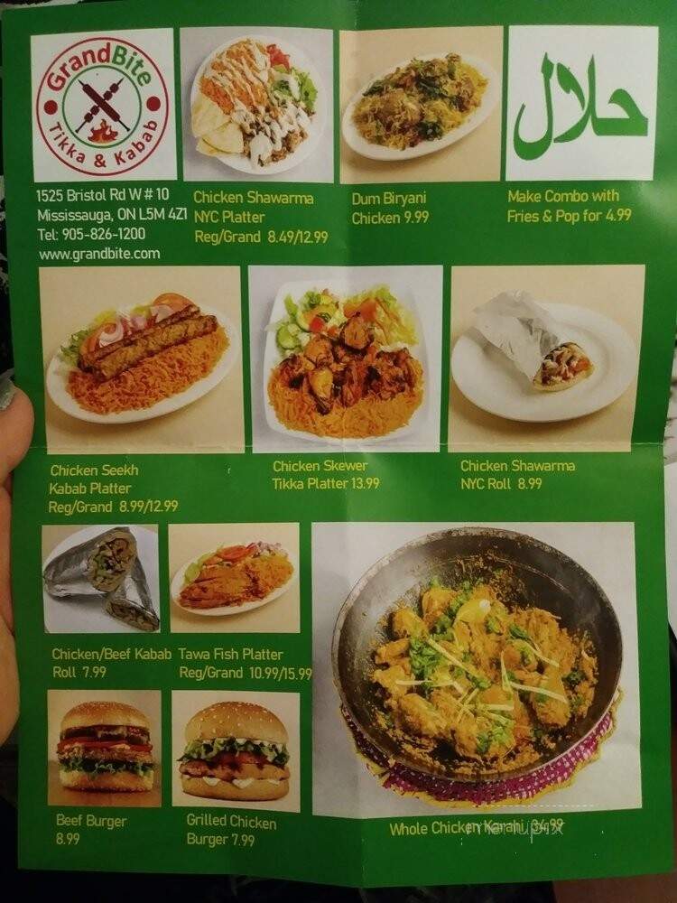 GrandBite - Mississauga, ON menu_pic