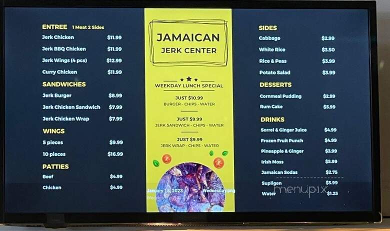 Jamaican Jerk Center - Louisville, KY menu_pic