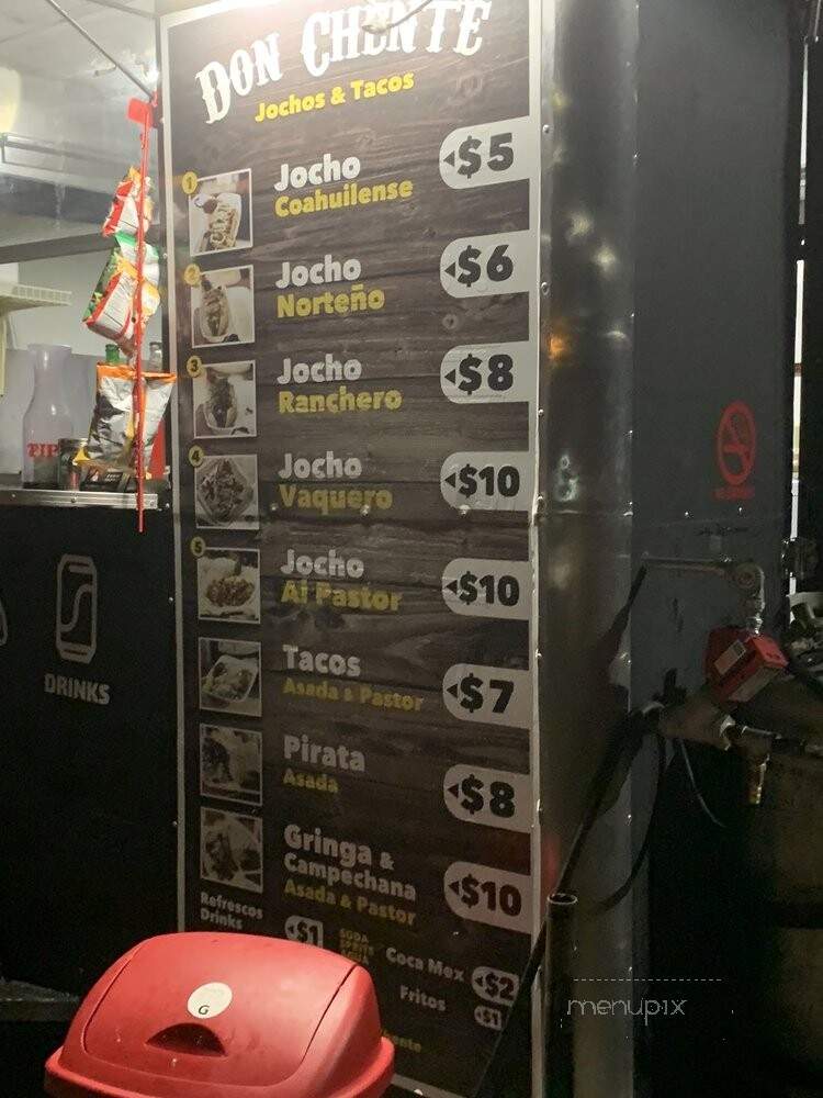 Jocho's Don Chente - San Antonio, TX menu_pic