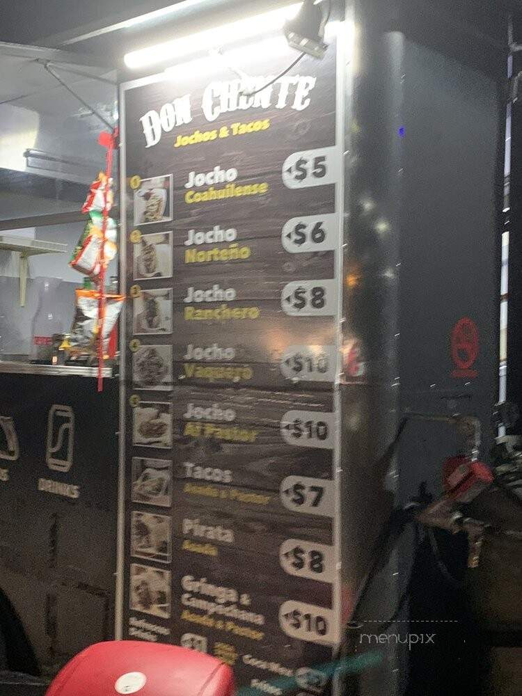 Jocho's Don Chente - San Antonio, TX menu_pic