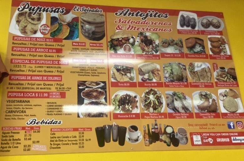La Sabrosa 2 - Los Angeles, CA menu_pic