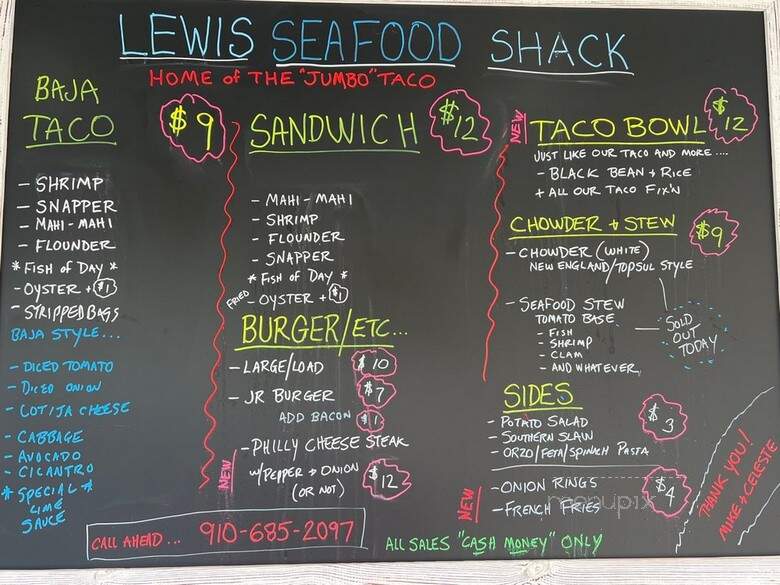 Lewis Seafood - Topsail Beach, NC