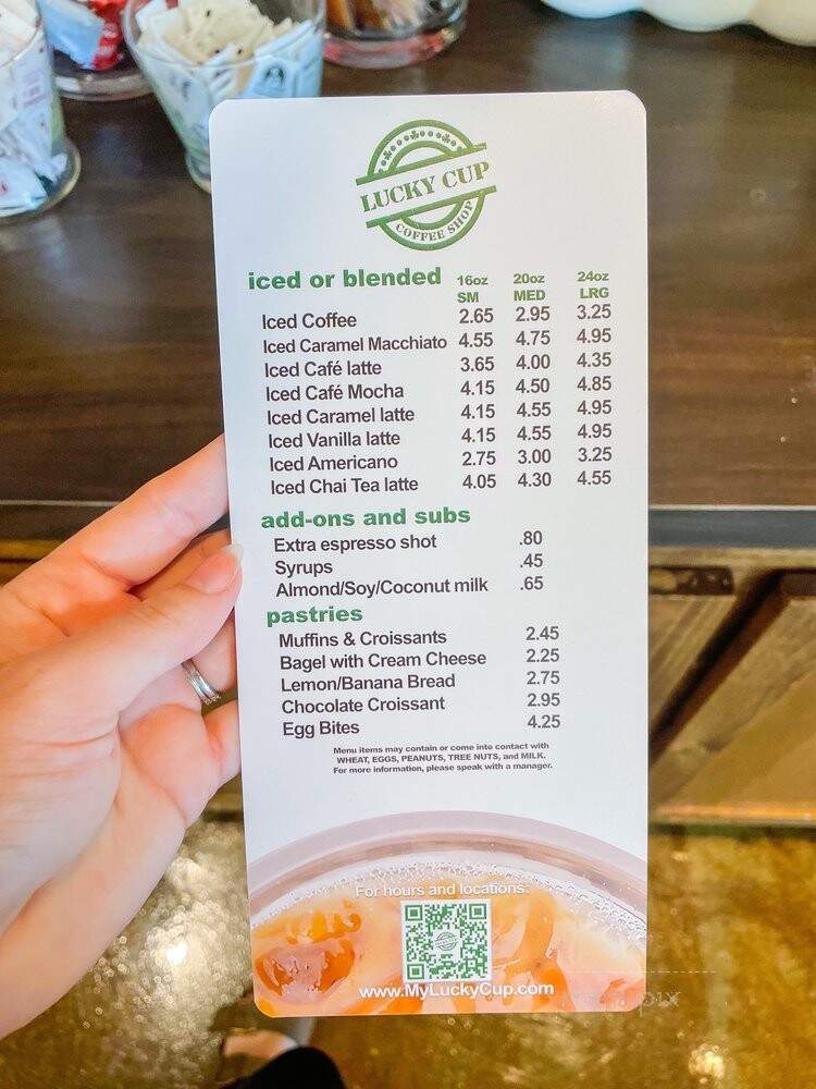 Lucky Cup Coffee Shop - Virginia Beach, VA menu_pic