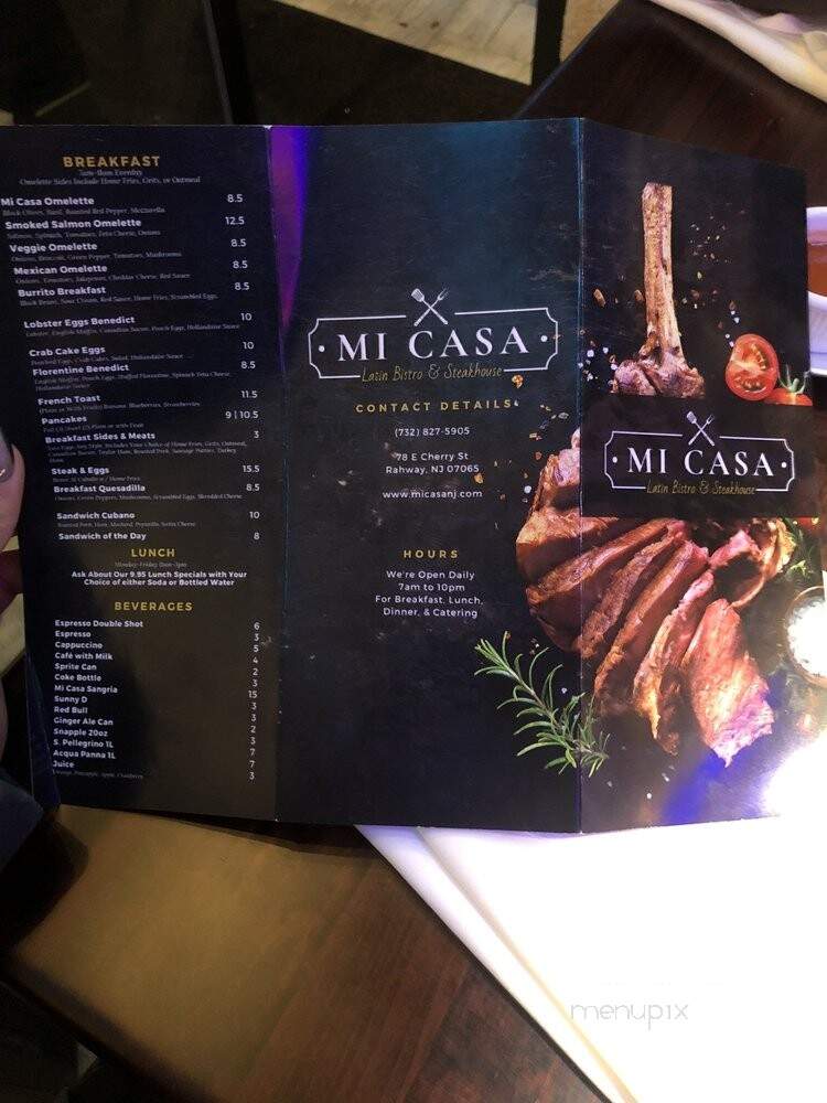 Mi Casa Bistro - Rahway, NJ menu_pic