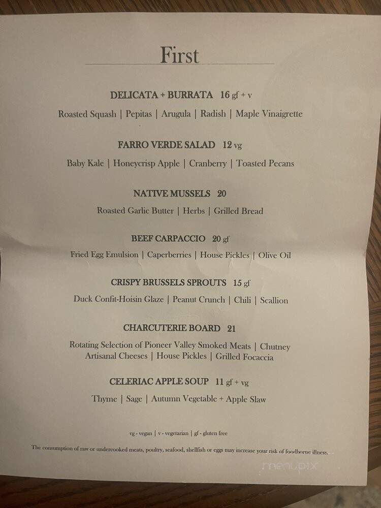 Noble Kitchen + Bar - Brunswick, ME menu_pic