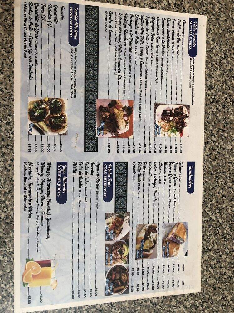 Pulgarcito 503 - Tampa, FL menu_pic