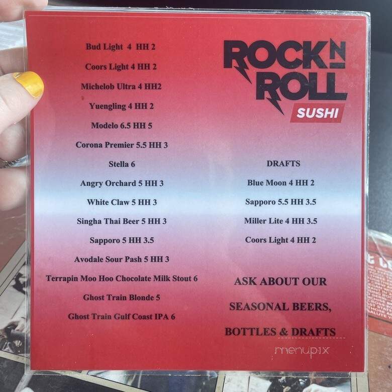 Rock N Roll Sushi - Mobile, AL menu_pic