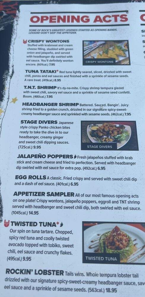 Rock N Roll Sushi - Mobile, AL menu_pic