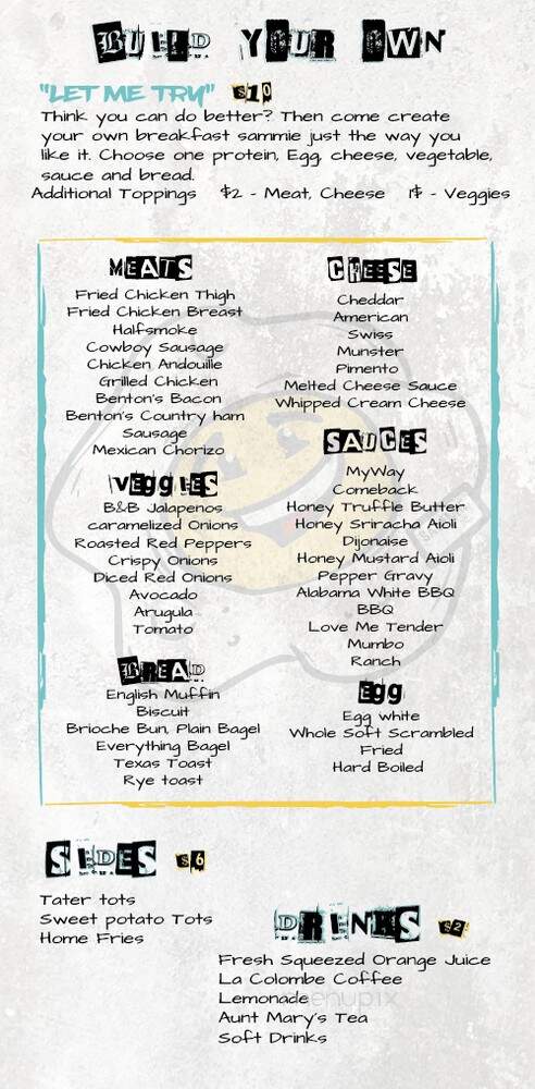 Sunrise Sammies - Greenbelt, MD menu_pic