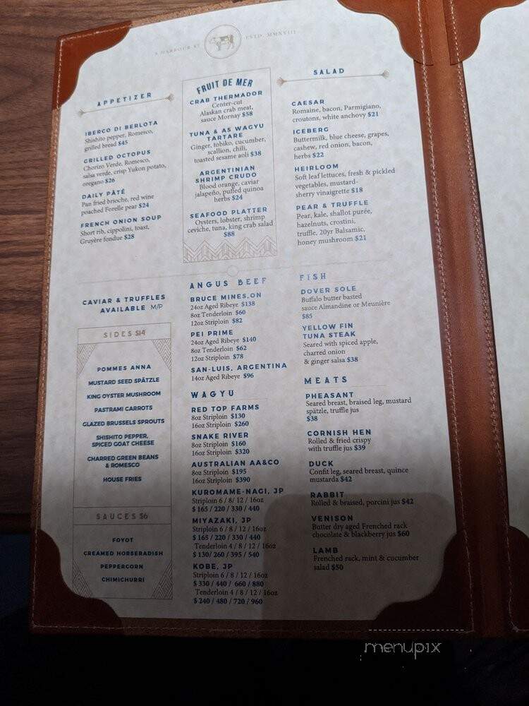 The Butcher Chef - Toronto, ON menu_pic