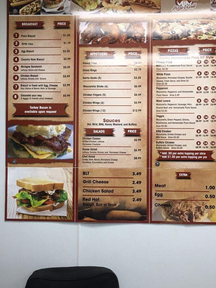 The One Stop Shop - Zebulon, NC menu_pic