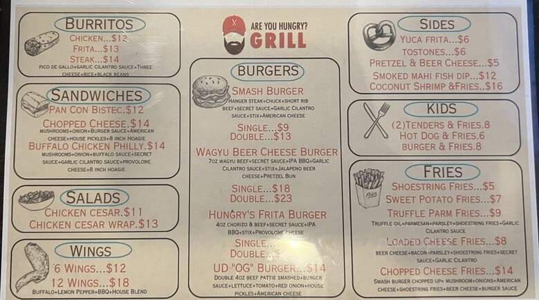 Are You Hungry Grill - Miami, FL menu_pic