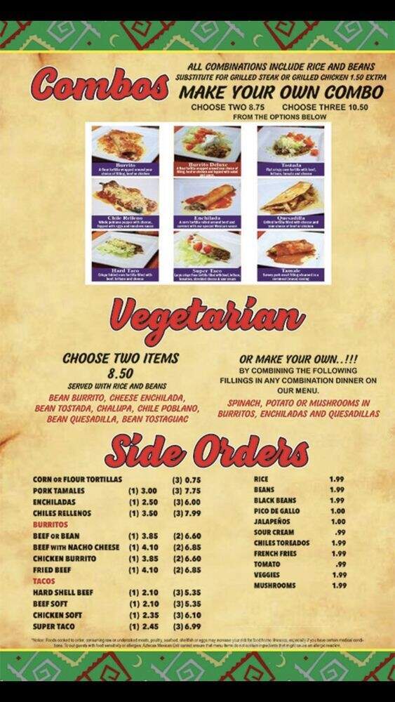 Azteca Mexican - Park City, KS menu_pic