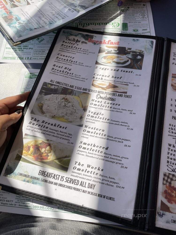 Bailey's Place - Denton Township, MI menu_pic