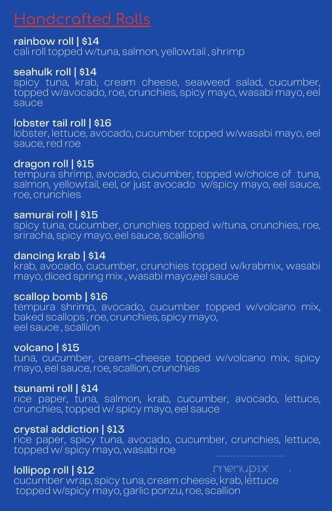 BluWave Sushi - Tampa, FL menu_pic