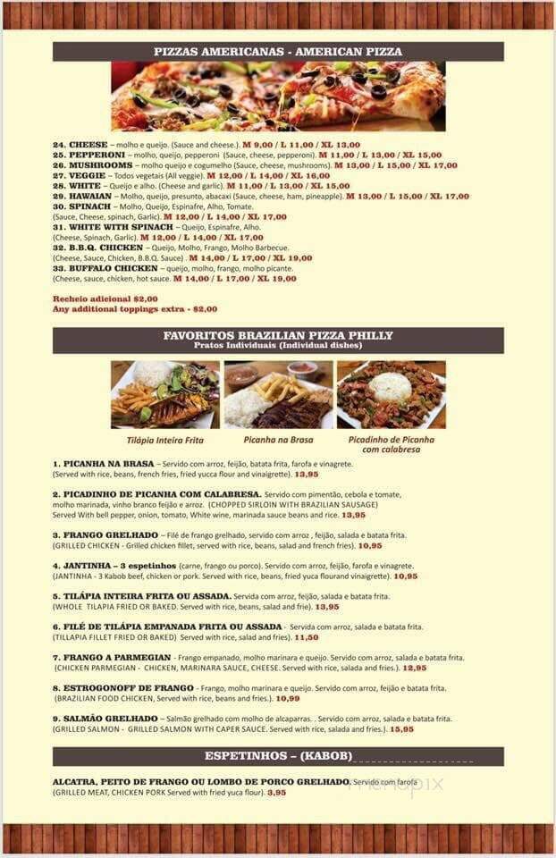 Brazilian Pizza Philly - Philadelphia, PA menu_pic