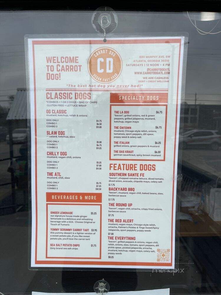 Carrot Dog - Atlanta, GA menu_pic
