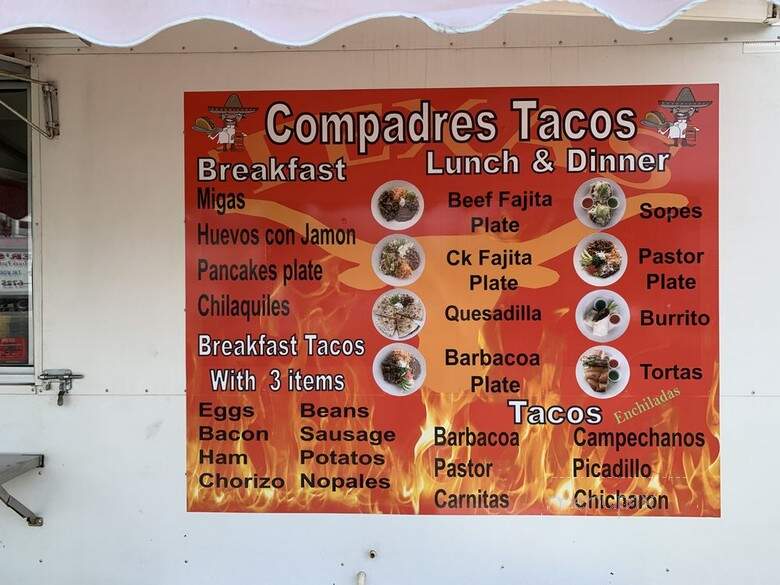 Compadres Tacos - Austin, TX menu_pic