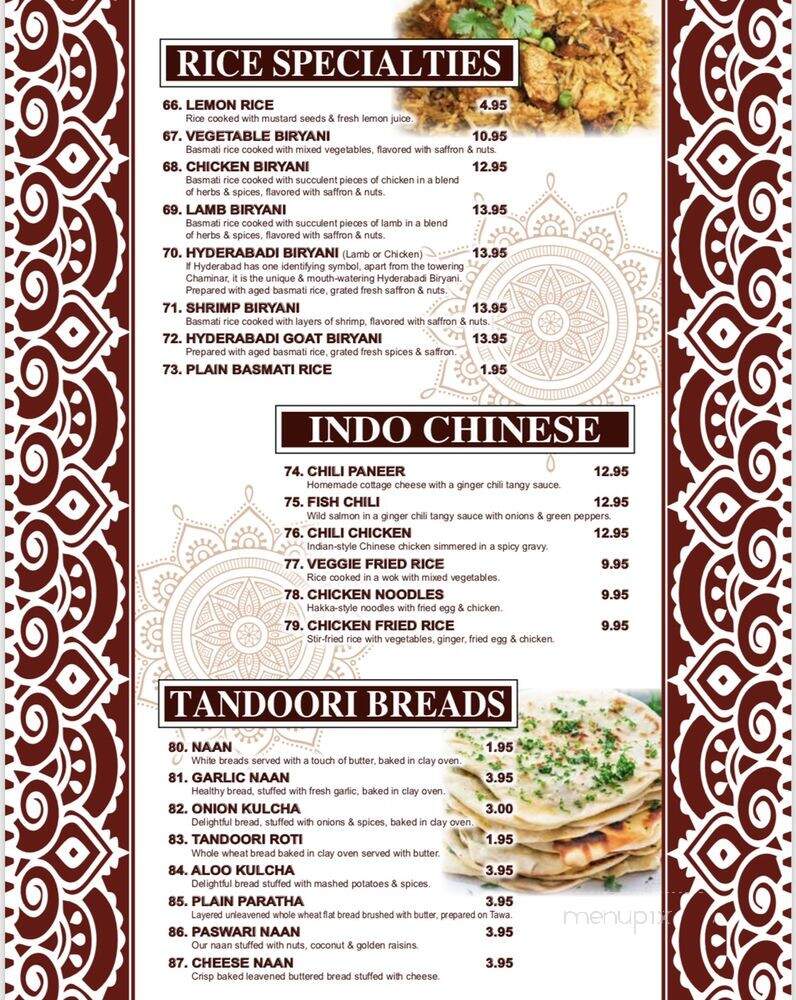 Curry Leaf Indian Cuisine 2 - Clementon, NJ menu_pic