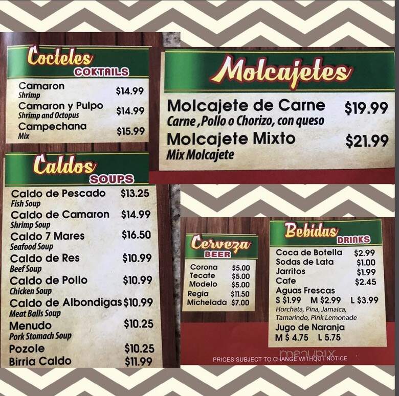 Daisy's Restaurant - Los Angeles, CA menu_pic