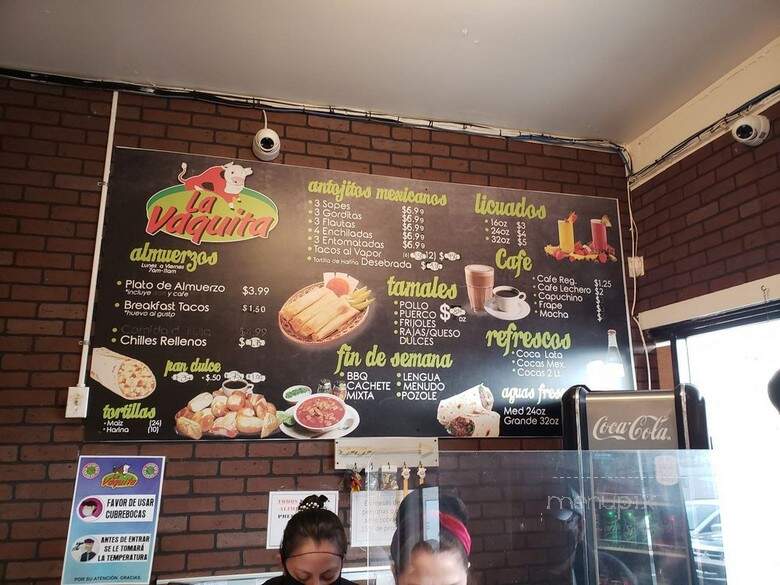 La Vaquita - Brownsville, TX menu_pic