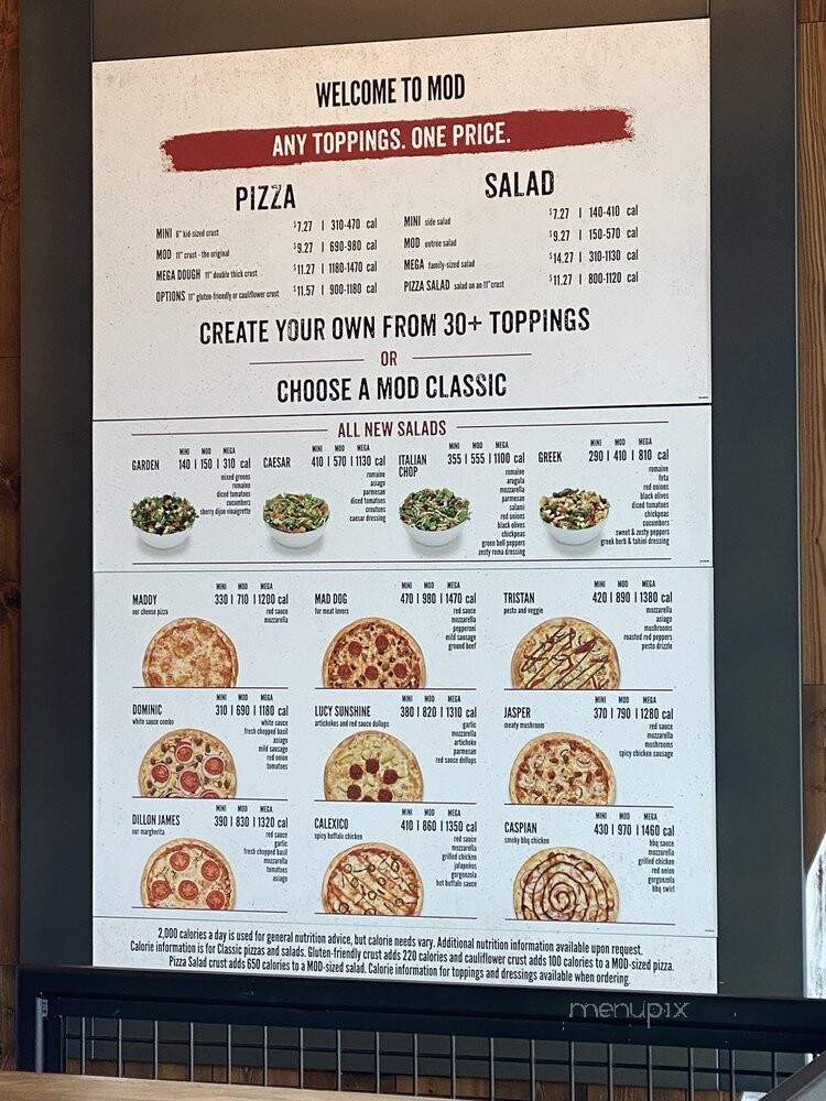 MOD Pizza - Mont Belvieu, TX menu_pic