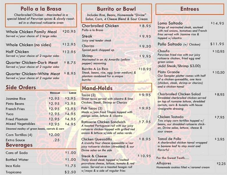 My Divine Kitchen - Gaithersburg, MD menu_pic