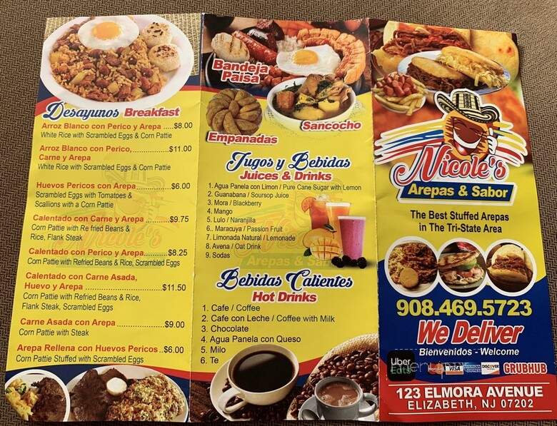 Nicole's Arepas & Sabor - Elizabeth, NJ menu_pic