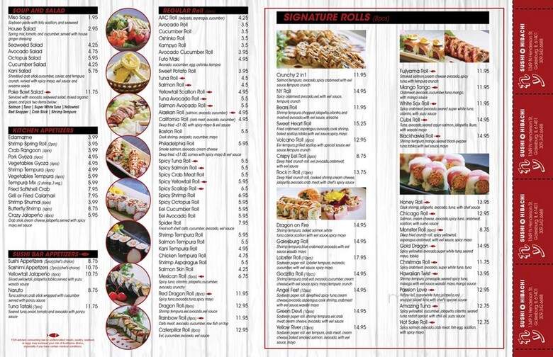 NY Sushi & Hibachi - Galesburg, IL menu_pic