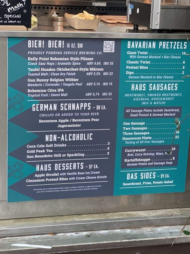Riverside Biergarten - Savannah, GA menu_pic