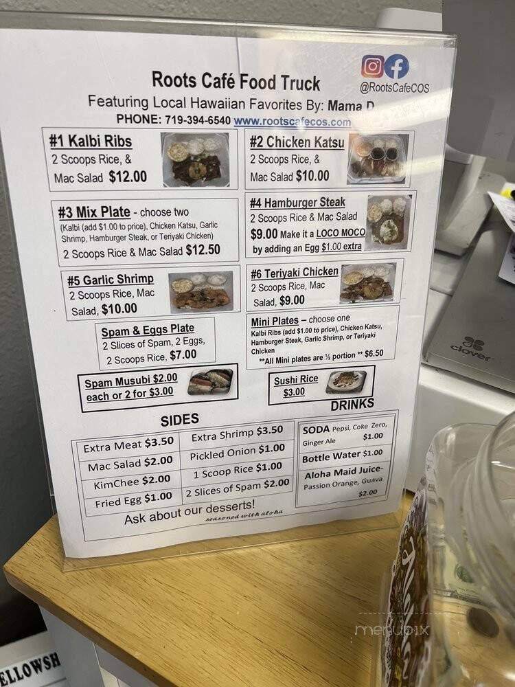 Roots Cafe - Colorado Springs, CO menu_pic