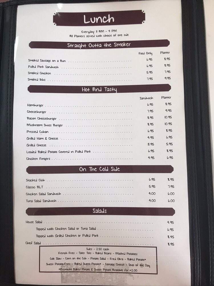 Southern Style Cafe and BBQ - Dade City, FL menu_pic