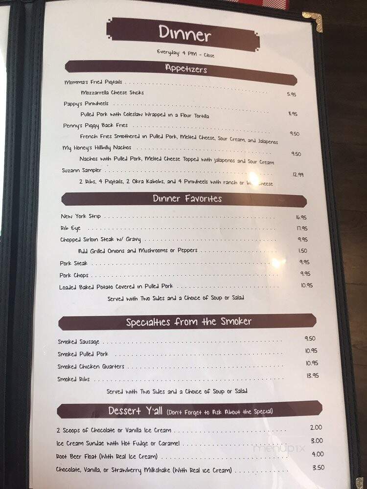 Southern Style Cafe and BBQ - Dade City, FL menu_pic