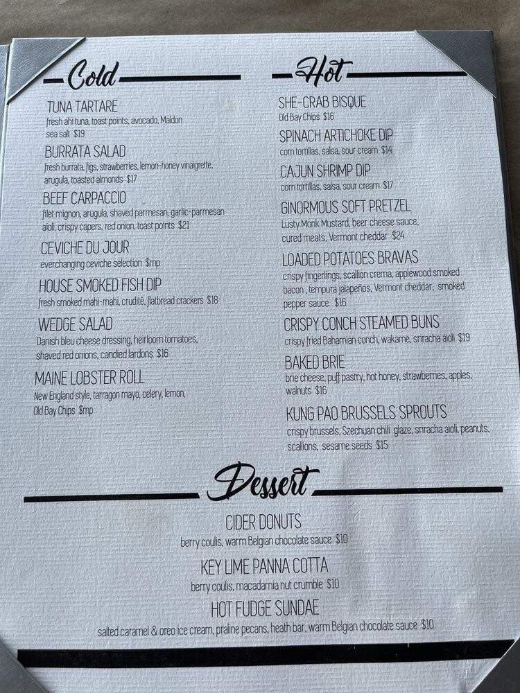 Sunset Lounge - Islamorada, FL menu_pic