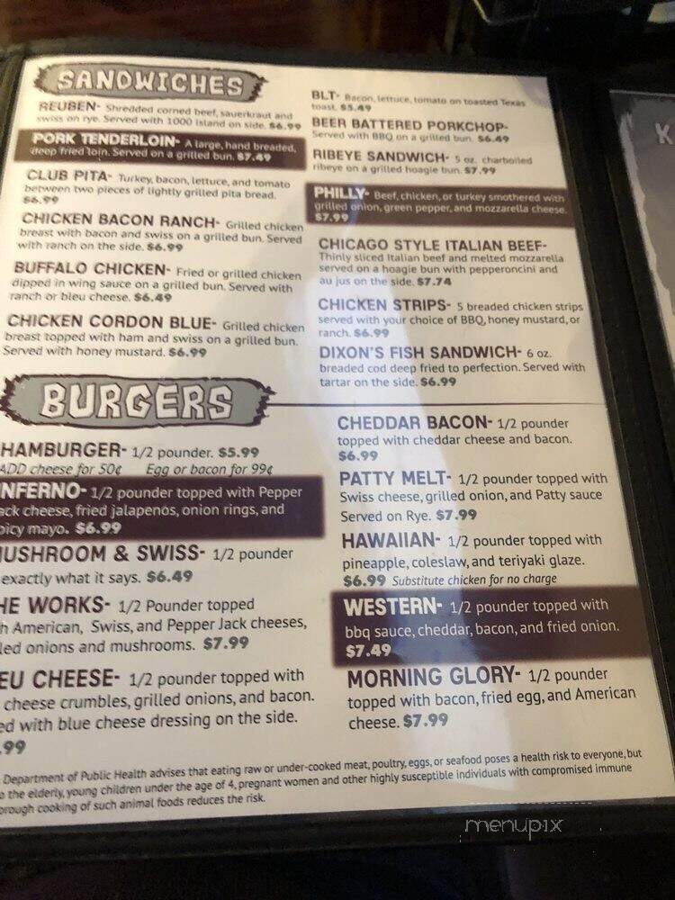 The Grille 2 - Chillicothe, IL menu_pic