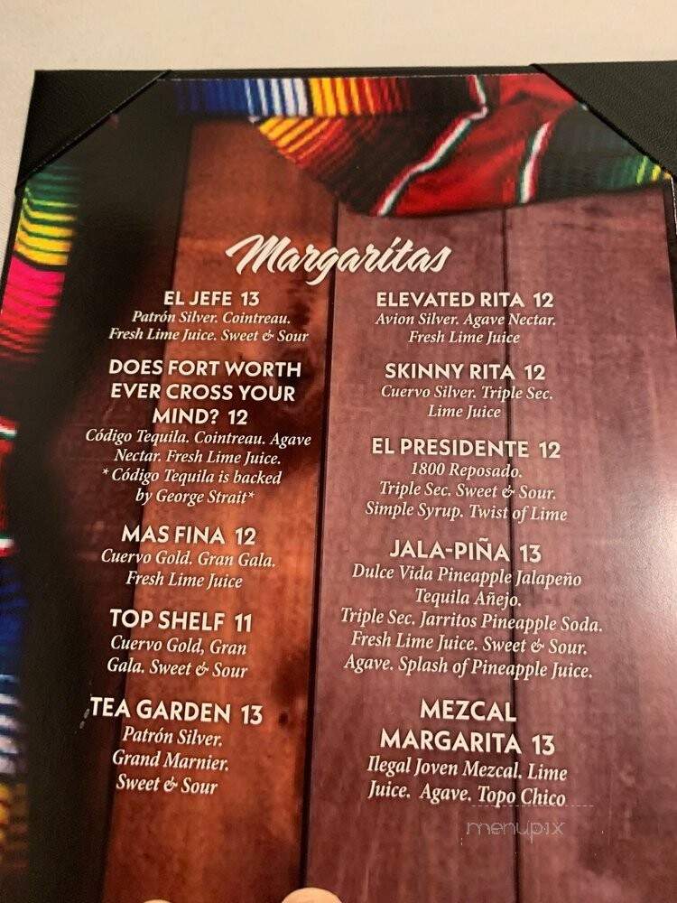 The Original Mexican Eats Cafe - Fort Worth, TX menu_pic