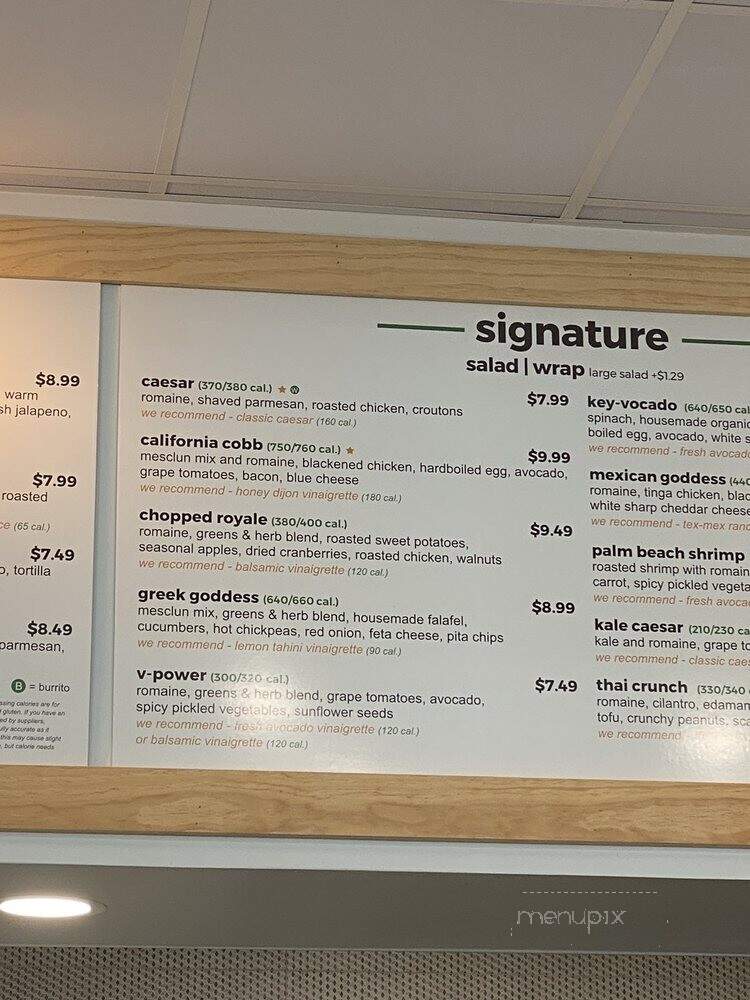 Tossgreen - Jacksonville, FL menu_pic