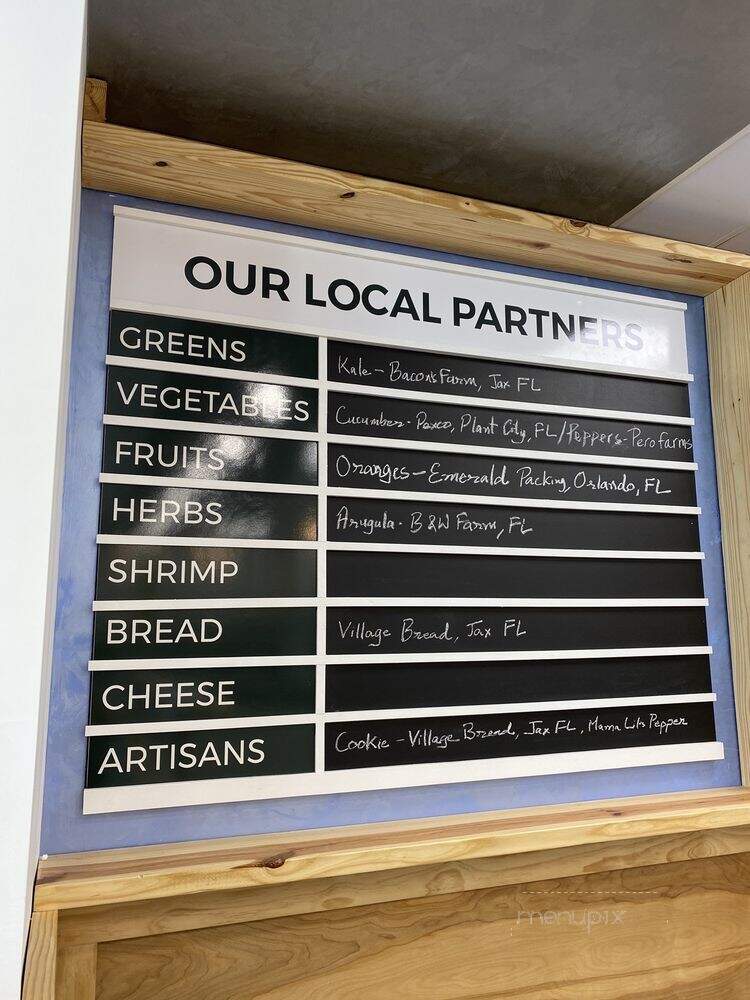 Tossgreen - Jacksonville, FL menu_pic