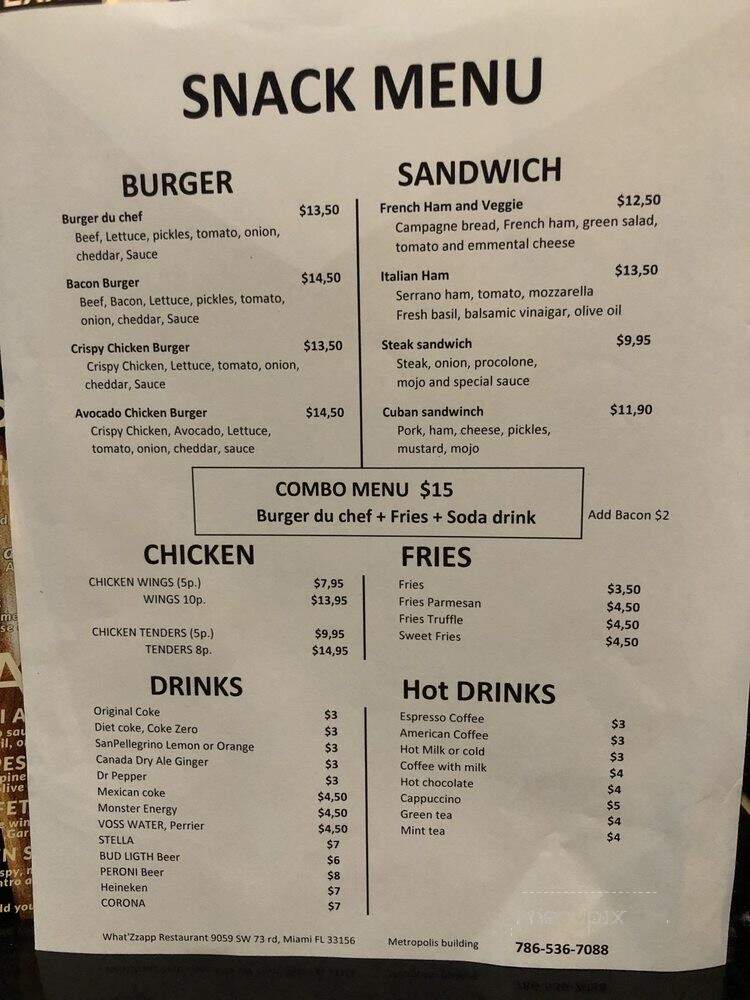 What'Zzapp - Miami, FL menu_pic
