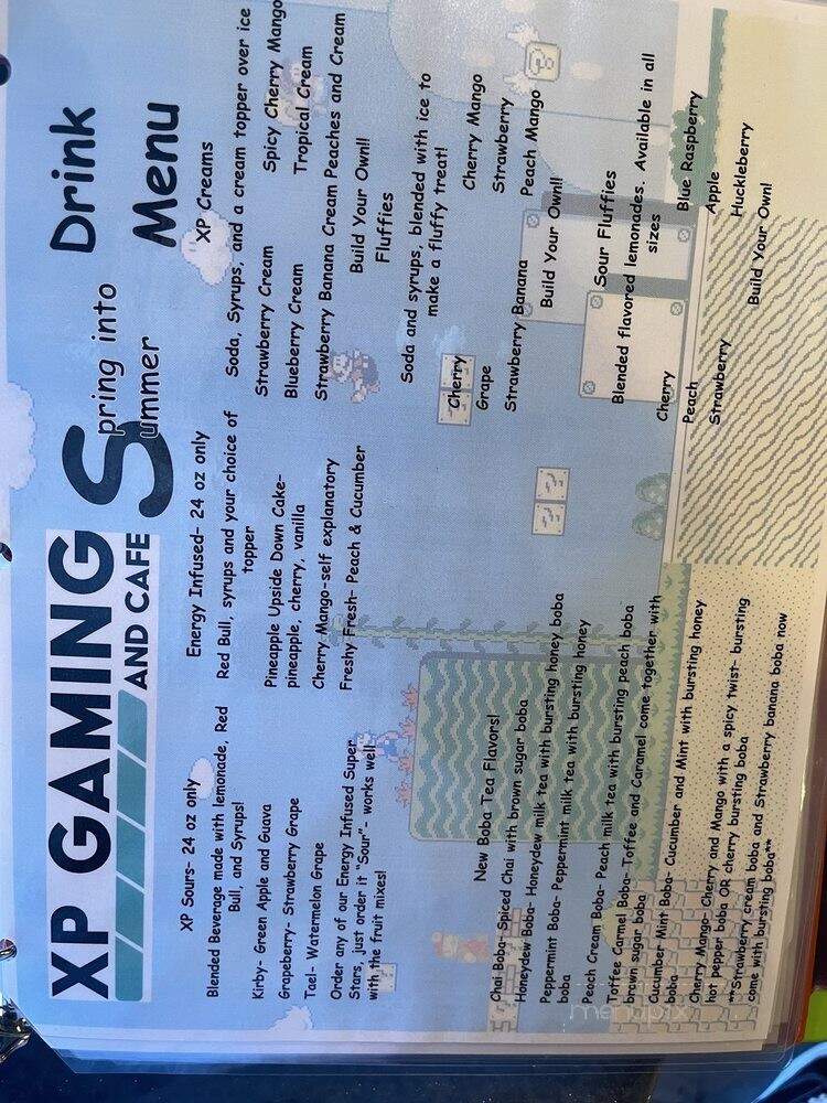 XP Gaming and Cafe - Elko, NV menu_pic