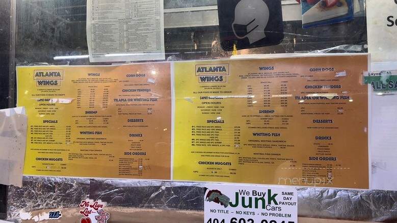Atlanta Wings - Atlanta, GA menu_pic