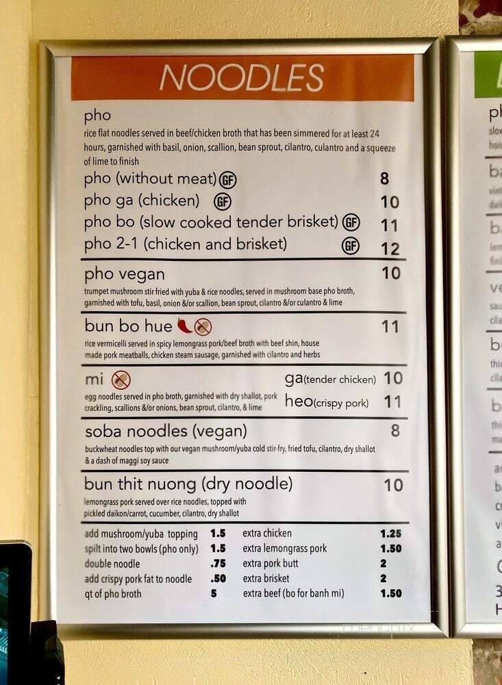 Banh Meee - Hartford, CT menu_pic