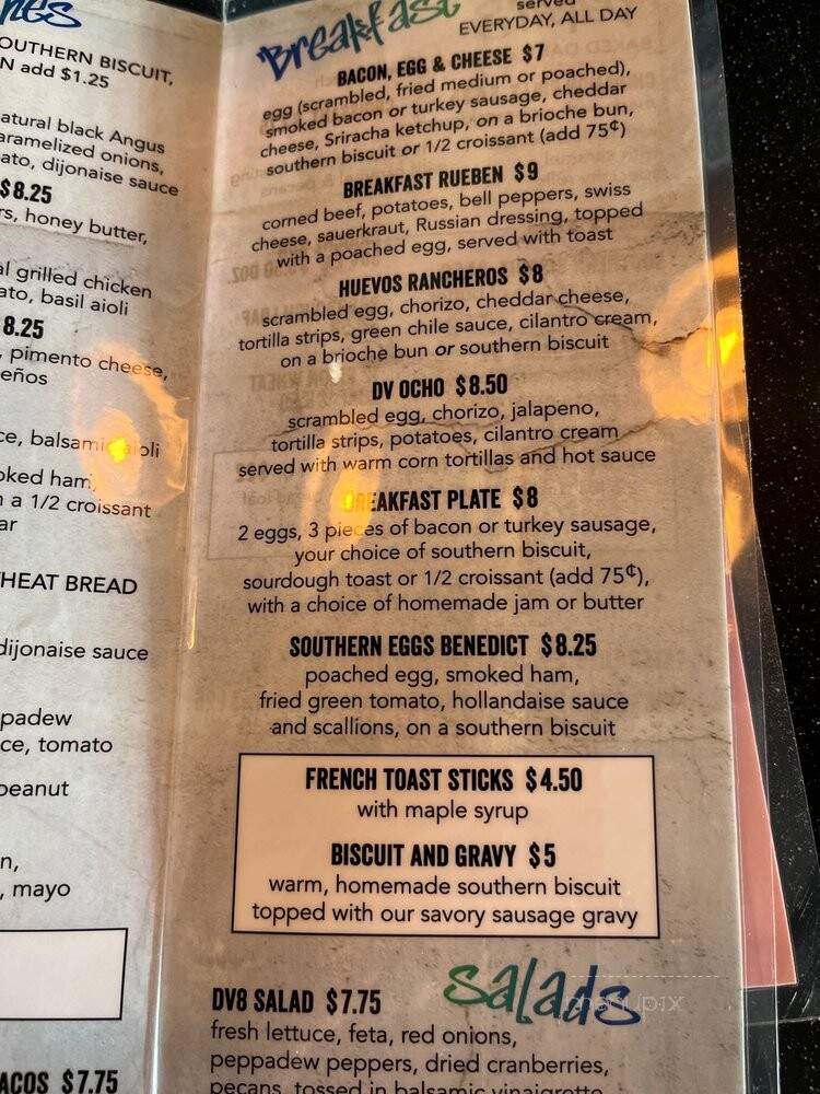 DV8 Kitchen - Lexington, KY menu_pic