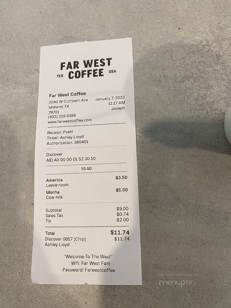 Far West Coffee - Midland, TX