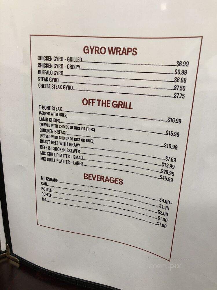 Flamin Grill - Haledon, NJ menu_pic